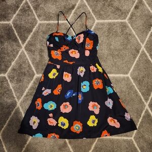 AE Outfitters Navy Floral Strappy Dress